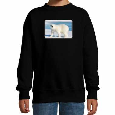 Dieren trui / trui ijsberen foto zwart kinderen