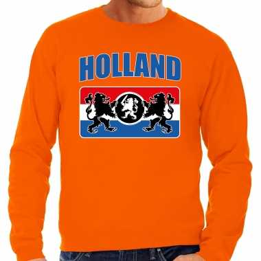 Grote maten oranje trui / trui holland / nederland supporter een nederlands wapen ek/wk heren