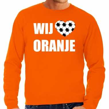 Grote maten oranje trui / trui holland / nederland supporter wij houden oranje ek/ wk heren