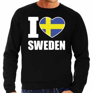 I love sweden trui / trui zwart heren
