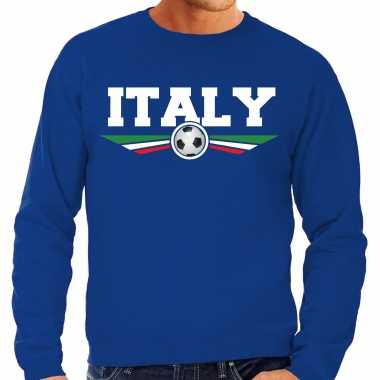 Italie / italy landen / voetbal trui blauw heren