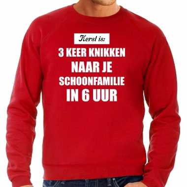 Rode foute kersttrui / trui kerst is keer knikken naar schoonfamilie outfit heren