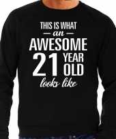 Awesome year jaar cadeau trui zwart heren