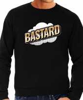 Bastard fun tekst trui heren zwart d effect