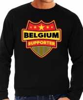 Belgie belgium schild supporter trui zwart heren