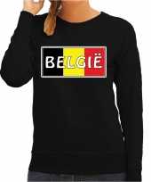 Belgie landen trui zwart dames