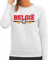 Belgie landen voetbal trui grijs dames