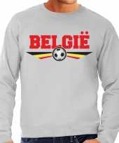 Belgie landen voetbal trui grijs heren