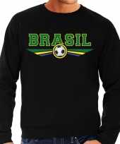Brazilie brasil landen voetbal trui zwart heren