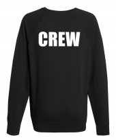 Crew personeel tekst trui trui zwart heren