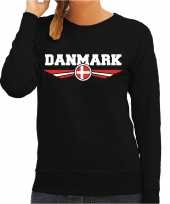 Denemarken danmark landen trui zwart dames