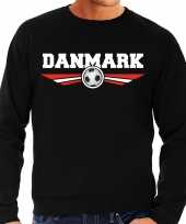 Denemarken danmark landen voetbal trui zwart heren