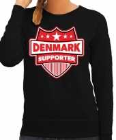 Denemarken denmark schild supporter trui zwart dames