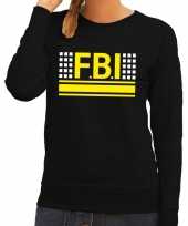 Fbi logo trui zwart dames