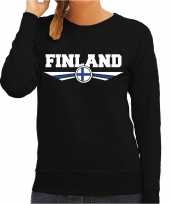 Finland landen trui zwart dames 10209582