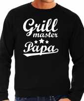 Grill master papa bbq barbecue cadeau trui zwart heren