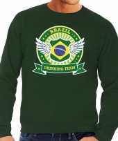 Groen brazil drinking team trui heren