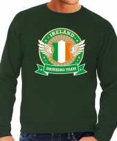 Groen ireland drinking team trui heren