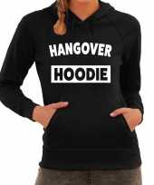 Hangover hoodie fun hooded trui dames zwart