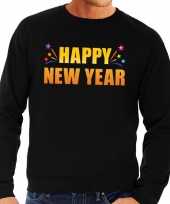 Happy new year trui trui zwart heren