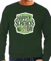 Happy st patricks day st patricks day trui kostuum groen heren