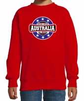 Have fear australia is here australie supporter trui rood kids