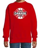 Have fear canada is here canada supporter trui rood kids