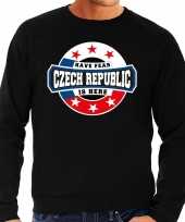 Have fear czech republic is here trui tsjechie supporters zwart heren