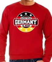 Have fear germany is here duitsland supporter trui rood heren