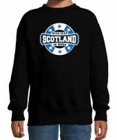 Have fear scotland is here schotland supporter trui zwart kids