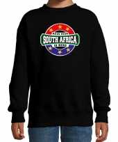 Have fear south africa is here zuid afrika supporter trui zwart kids