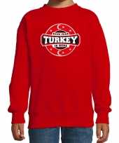 Have fear turkey is here turkije supporters trui rood kids