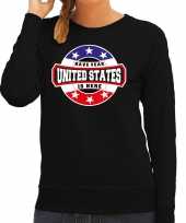 Have fear united states is here amerika supporter trui zwart dames