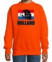 Holland leeuw vlag oranje trui trui holland nederland supporter ek wk kinderen