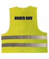Hoofd bhv truije hesje geel reflecterende strepen volwassenen