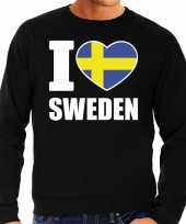 I love sweden trui trui zwart heren
