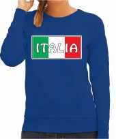 Italie italia landen trui blauw dames