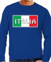 Italie italia landen trui blauw heren