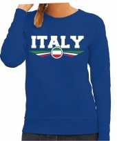 Italie italy landen trui blauw dames