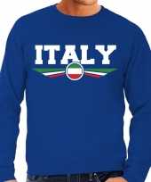 Italie italy landen trui trui blauw heren
