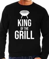 King of the grill bbq barbecue cadeau trui zwart heren