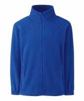 Kobaltblauw fleece trui jongens
