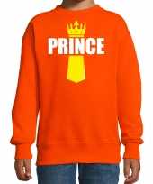 Koningsdag trui trui prince kroontje oranje kinderen