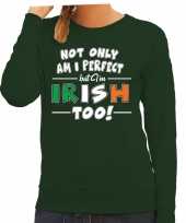 Not only perfect irish st patricks day trui groen dames
