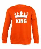 Oranje koningsdag king trui kinderen