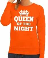 Oranje queen of the night trui dames