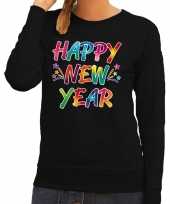 Oud nieuw trui trui happy new year zwart dames