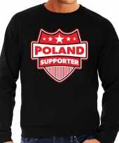 Polen poland schild supporter trui zwart heren 10221175