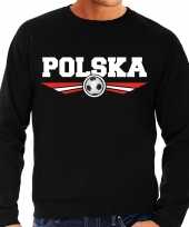 Polen polska landen voetbal trui zwart heren