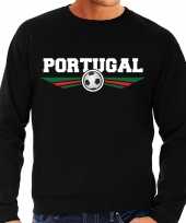 Portugal landen voetbal trui zwart heren